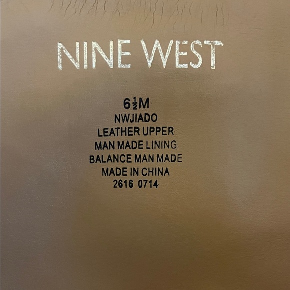 Nine West Black Heeled Boots with Buckle Detail - Picture 7 of 7